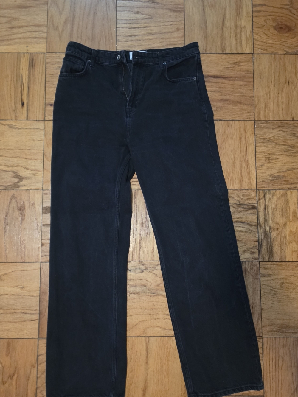 Reformation Wilder High Rise Wide Leg Black Jeans - Size 31